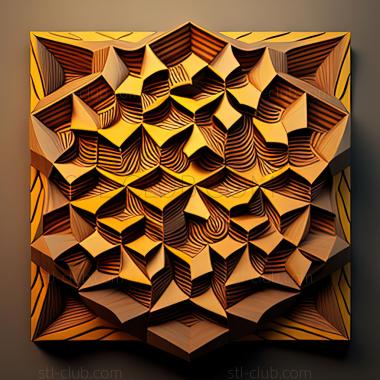 3D model st geometric pattern (STL)